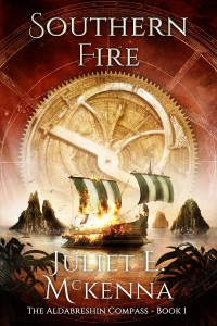 the gorgeous cover for Southern Fire, first in a new series by Juliet L. McKenna